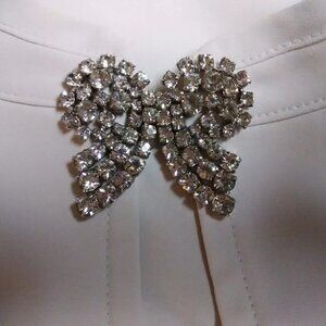 Kramer rhinestone dress clips pair 1930's 1940's 1950's ???
